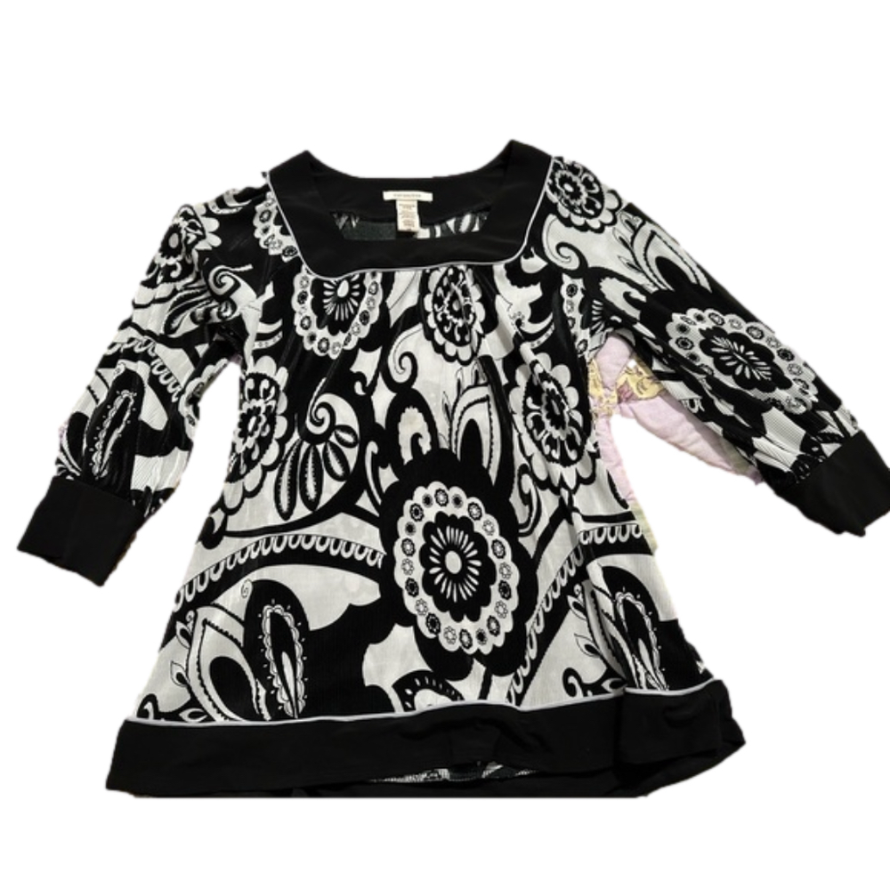 Covington Long sleeve Blouse Floral Large
